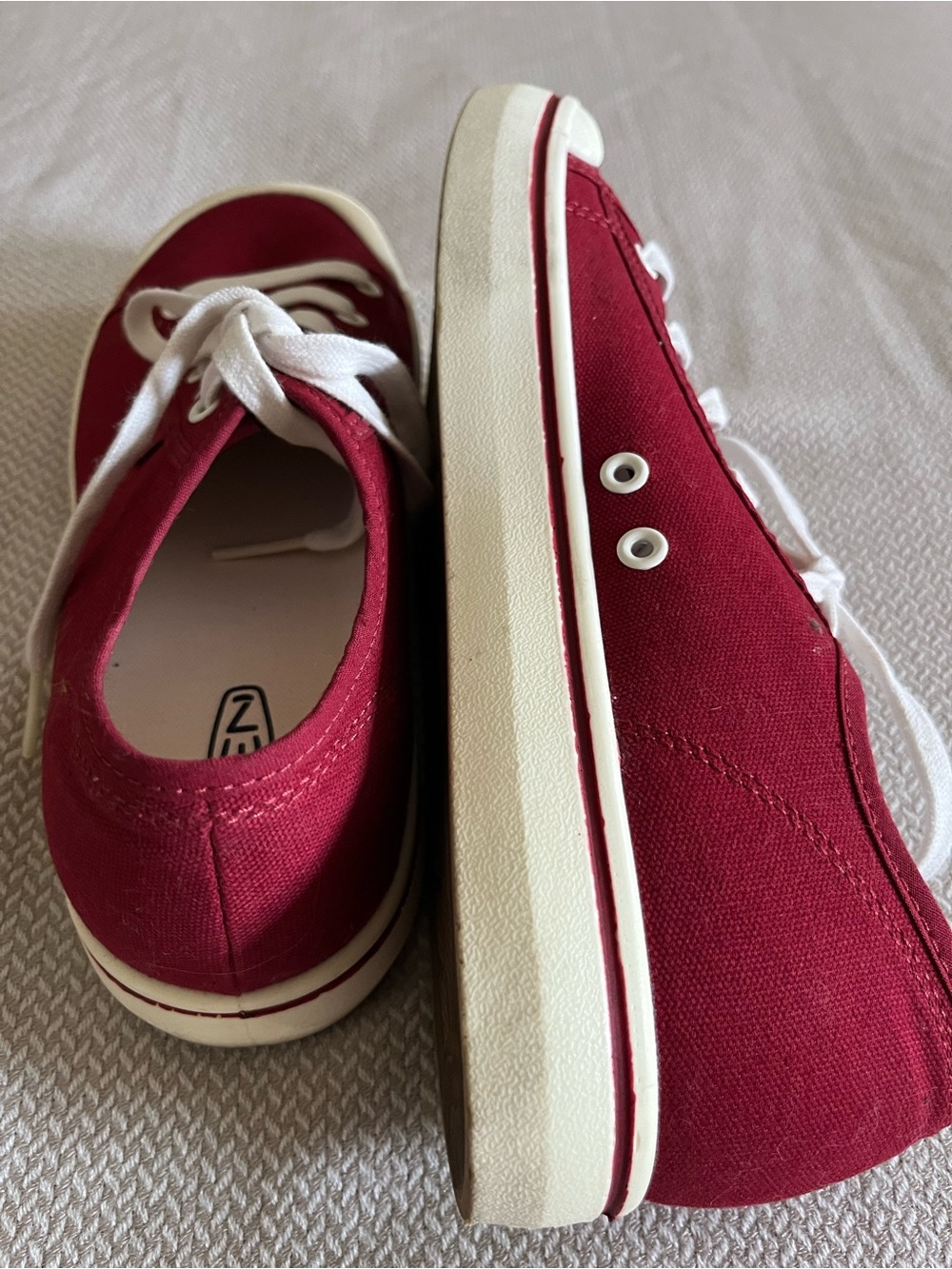 Keen Women's Red Elsa Lite Casual Trainer Canvas Sneakers Size 11 - Picture 6 of 10